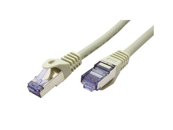 SFTP6A-15-GY propojovací kabel RJ45/RJ45, S/FTP, 15m, kat. 6A, LSOH, šedý