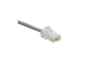 6H460-05S Tenký propojovací kabel High-Flex, UTP, kat. 6, AWG28, LSZH, šedý, 1,5m