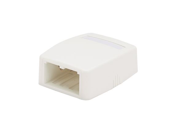 CBXQ2AW-A Zásuvka MINI-COM pro 2 moduly na omítku, neosazená, arkticky bílá