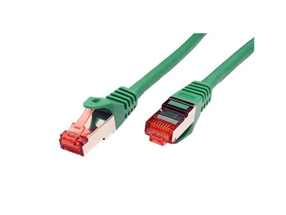 21.15.2632 Propojovací kabel RJ45/RJ45, S/FTP, 2m, kat. 6, Component Level, LSOH, zelený