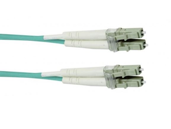 LC-LC-10-M53DL optický propojovací kabel LC-LC duplex MM 50/125um OM3, délka 10m, tyrkysový