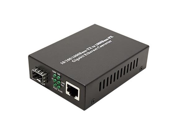 21.99.1199 Konvertor 10/100/1000Base-T RJ45/ 1 x slot pro miniGBIC (SFP)