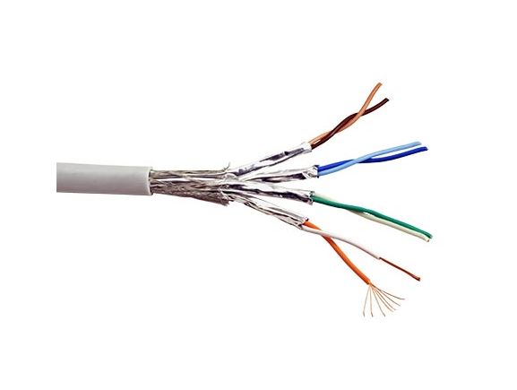 21.15.0892 kabel-licna-laněné vodiče, S/FTP, AWG26, kat. 6, PVC, šedá, 305m