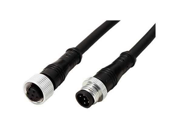 11.50.3800 propojovací kabel M12, 5pin (M) - 5pin (F), kód A, 1m, PUR