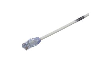UTP28X5M Propojovací kabel RJ45/RJ45, U/UTP, kat. 6A, 5m, bílý, AWG28 (1)