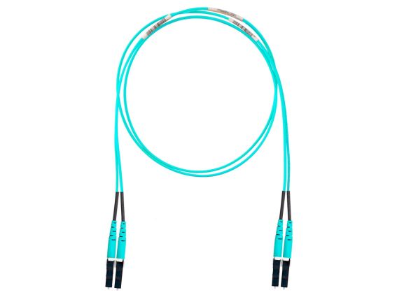 FX2ELLNLNSNM002 Optický propojovací kabel LC-LC duplex MM 50/125um OM3, délka 2m, tyrkysová