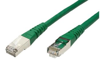 ROLINE SFTP6-5-GR propojovací kabel RJ45/RJ45, S/FTP,  5m, kat. 6, zelený
