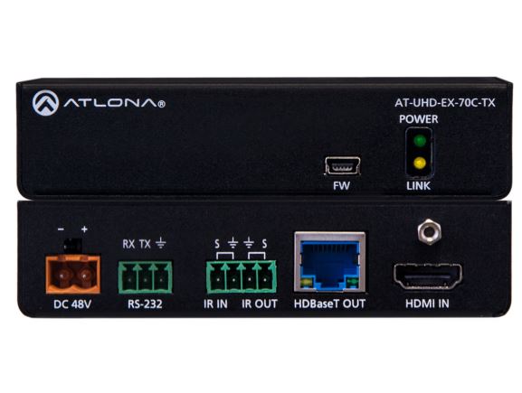 LAN-AT-UHD-EX-70C-TX vysílač HDBase-T extender HDMI pro přenos 4K/UHD/60Hz po Cat6A/Cat7, HDR10, PoE
