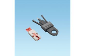 PANDUIT PSL-USBA zámek zásuvky USB A, červený, bal. = 5 kusů + 1 nástroj