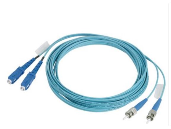 PANDUIT FR2XSL-R2M02 optický propojovací kabel standard LC - reference grade ST, 2mm plášť, duplexní, OM3, 2m