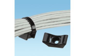 PANDUIT TMEH-S25-C0 kabelová příchytka, nylon 6.6, UV stabilní - venkovní, černá, bal. 100 kusů