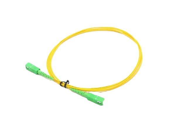 SC/A-SC/A-15-SSL Optický propojovací kabel SC/APC-SC/APC simplex SM 9/125um , G657A.1, 3mm, žlutý,15m