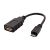 11.02.8311 USB 2.0 kabel, USB A(F) - microUSB B(M), OTG, 0,15 m