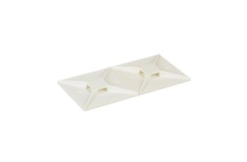 ABMT-S6-C69 Vnitřní kabelová příchytka M3, 28,5x28,5mm, ohni odolný Nylon 6.6, natural, bal. 100 kusů (2)