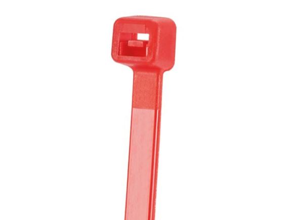 S7-50-C2 vázací plastová páska StrongHold, 4,8x188mm, Nylon 6.6, červená. bal. 100 kusů