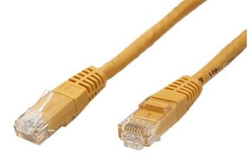VALUE 21.99.1582 propojovací kabel RJ45/RJ45, U/UTP, 10m, kat. 6, CCA, PVC, žlutý