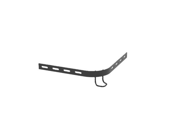 PWBIB2BL Ohyb 90° pro drátěné lávky Panduit, 284x284x25mm, černý