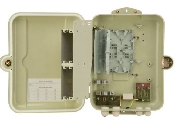 FPONE3 nástěnný box pro PON sítě, max 32 SC adapterů, 400x300x110mm, světle šedý
