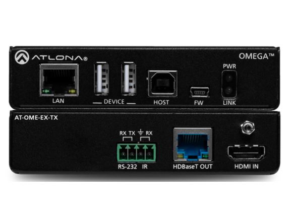 LAN-AT-OME-EX-TX vysílač 4K/60Hz 4:2:0, HDMI na HDBaseT, s Ethernetem, USB2,0, řízením, PoE powered device