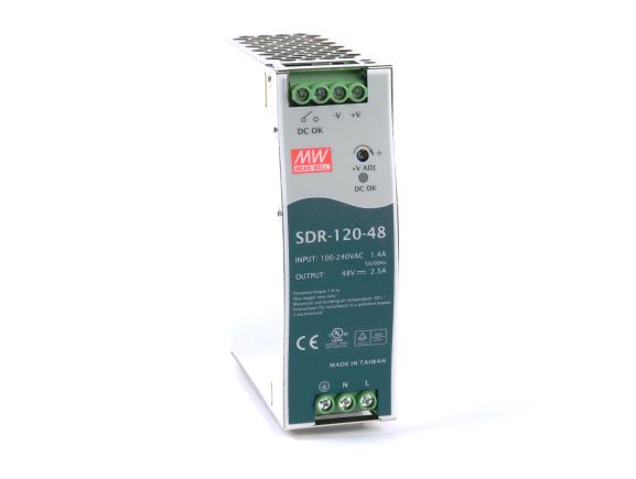 SDR-120-48 napájecí zdroj, 48V, 120W, DC, DIN