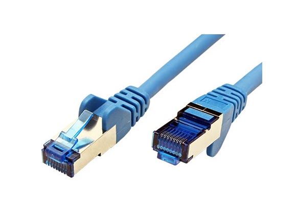 21.92.1814 propojovací kabel RJ45/RJ45, S/FTP,  0,25m, kat. 6A, modrý