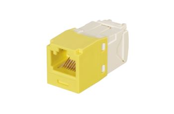 CJK688TGYL Klíčovaný modul MINI-COM TX PLUS UTP, RJ45, kat. 6, žlutý