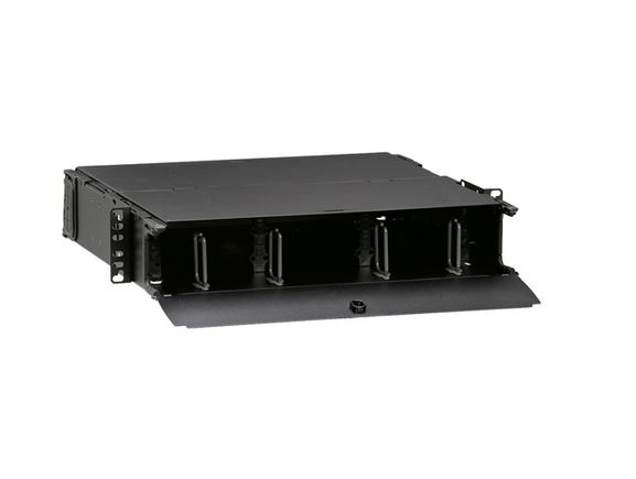 5R2UM-S06 optická vana Leviton 1000i SDX 2RU pro max. 6 SDX adaptérů nebo SDX kazet, výsuvná, černá