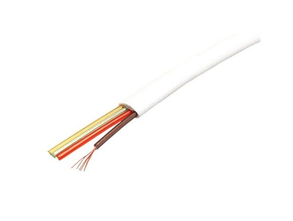 TF-4-WH telefonní kabel, 4 žíly, 100m, bílý