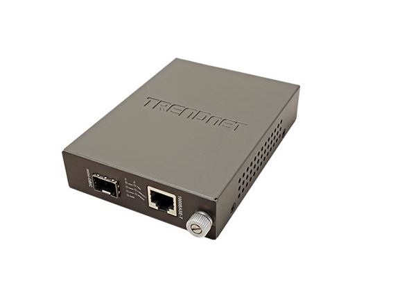 TFC-1000MGA konvertor 10/100/1000Base-T RJ45/ 1 x slot pro miniGBIC (SFP)