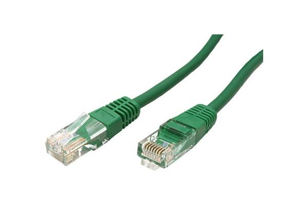UTP-1-GR propojovací kabel RJ45/RJ45, U/UTP, 1m, kat. 5E, zelený
