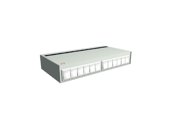 N521.600 modulární box pro 12 Snap-in modulů, prachovky
