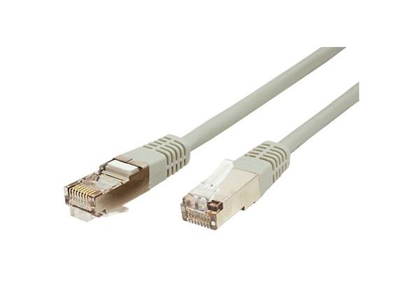 ROLINE FTP-0,5-GY propojovací kabel RJ45/RJ45, F/UTP,  0,5m, kat. 5E, šedá