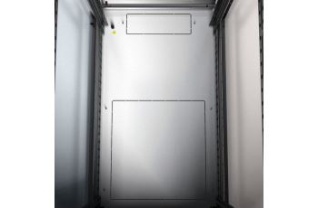 RM7-DO-42/60-B Přední dveře (sklo) a zadní panel, v. 42U, š. 600mm, šedé (1)