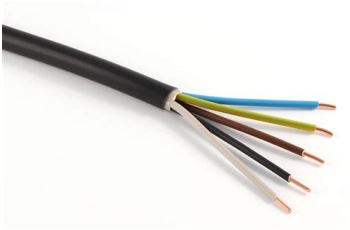 CYKY-J 5x1,5 instalační silový kabel, PVC, balení 100m