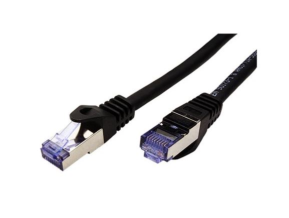21.15.2859 Propojovací kabel RJ45/RJ45, S/FTP, 20m, kat. 6A, LSOH, černý