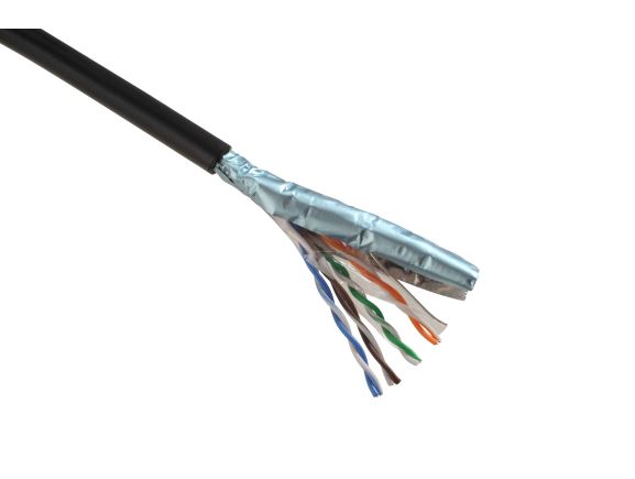 SXKD-5E-FTP-PE venkovní kabel F/UTP, kat.5E, PE Fca, černý, box 305m