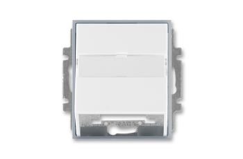 ABB 5014E-A00100 04 kryt zásuvky Time/Element pro nosné masky, bílá/ledová šedá