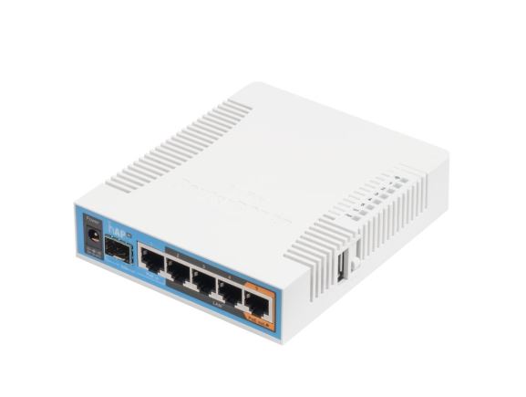RB962UiGS-5HacT2HnT SOHO router hAP ac, 5x GLAN, WIFI 2,4G/5GHz, 1x SFP, USB