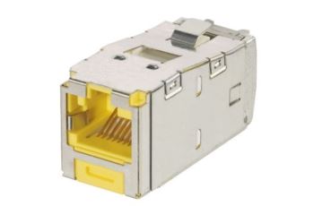 PANDUIT CJSK6X88TGYL klíčovaný modul stíněný MINI-COM TX PLUS STP, RJ45, kat. 6A, žlutý