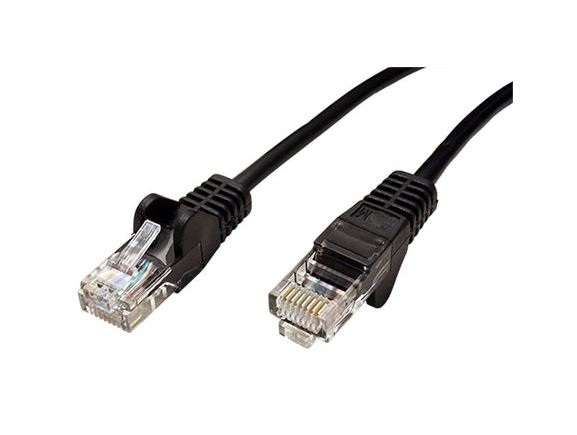 goobay 21.92.0585 propojovací kabel RJ45/RJ45, U/UTP,  0,25m, kat. 5E, CCA, černá