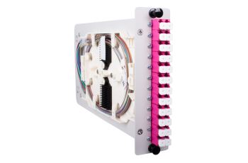 SR20-12LCD-OM4 Optická kazeta pro 19" šasi SR20-EMPTY, 12x LC/P duplex, 24 x pigtail OM4 G.651.1 (1)