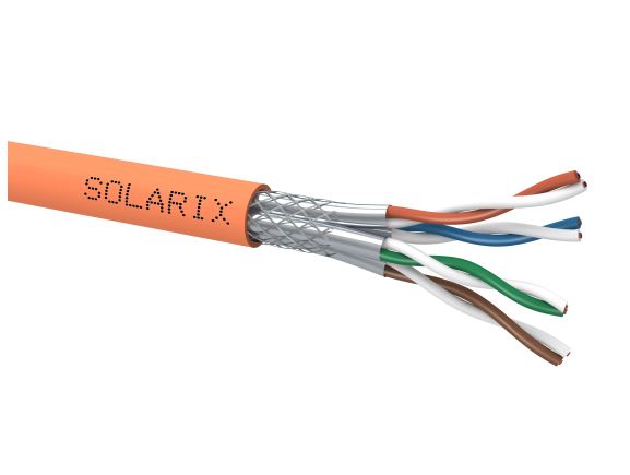 SXKD-7-SSTP-LSOHFR-B2ca kabel S/FTP, kat. 7, 1000MHz, LSOHFR B2ca s1 d1 a1, oranžový, cívka 500m