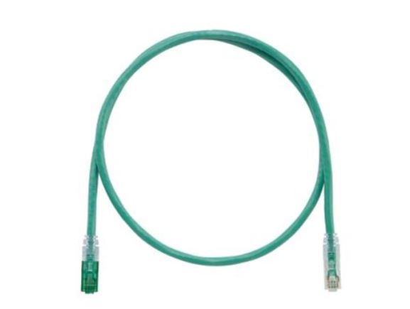 STPK6X2MGR klíčovaný propojovací kabel RJ45/RJ45, S/FTP, kat. 6A, 2m, zelený