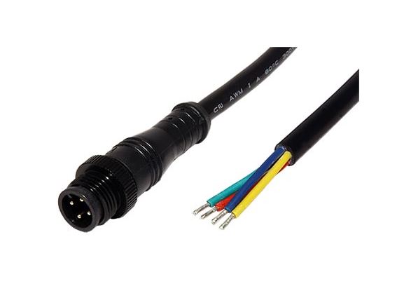 11.50.0020 propojovací kabel M12 4pin (M) - druhý konec bez koncovky, kód A, délka 0,5m