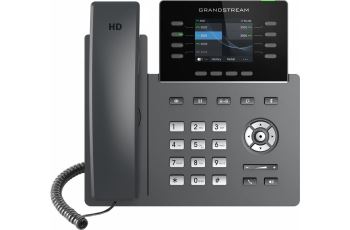 GRP2624 SIP telefon, 4xSIP účet, 5-ti cestná audiokonference, 2xGLAN, PoE, Wi-Fi, BT (1)