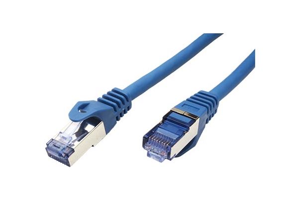 SFTP6A-3-BU propojovací kabel RJ45/RJ45, S/FTP, 3m, kat. 6A, LSOH, modrý