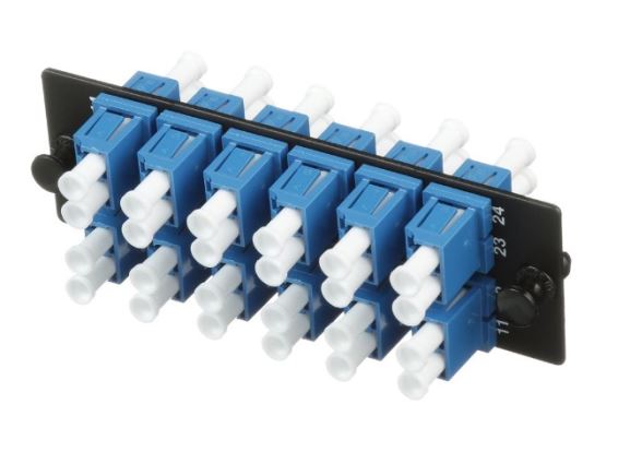 PANDUIT FAP12WBUDLCZ osazený FAP panel, 12x LC duplexní spojka, SM, modrá