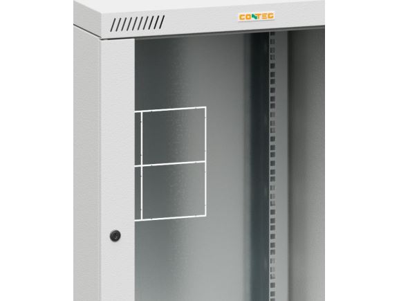RQN-DO-15-B prosklené dveře pro rozvaděč RQN-15-60/xx, šedé