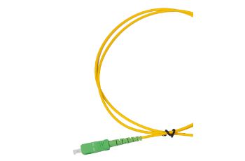 SC/A-SC/A-5-SSL optický propojovací kabel SC/APC-SC/APC simplex SM 9/125um G657A 1, 3mm, žlutý, 5m