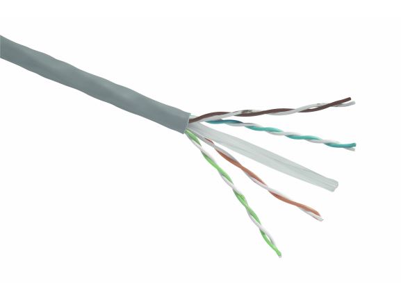 SOLARIX SXKD-6-UTP-PVC kabel U/UTP, kat. 6, PVC Eca, šedý, cívka 500m